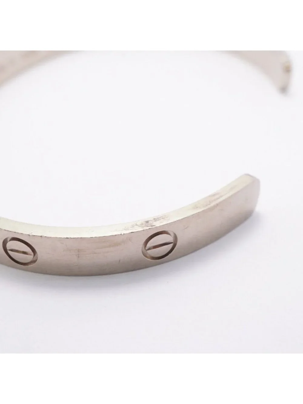 Cartier Bangle Love Bracelet Open 18k White Gold